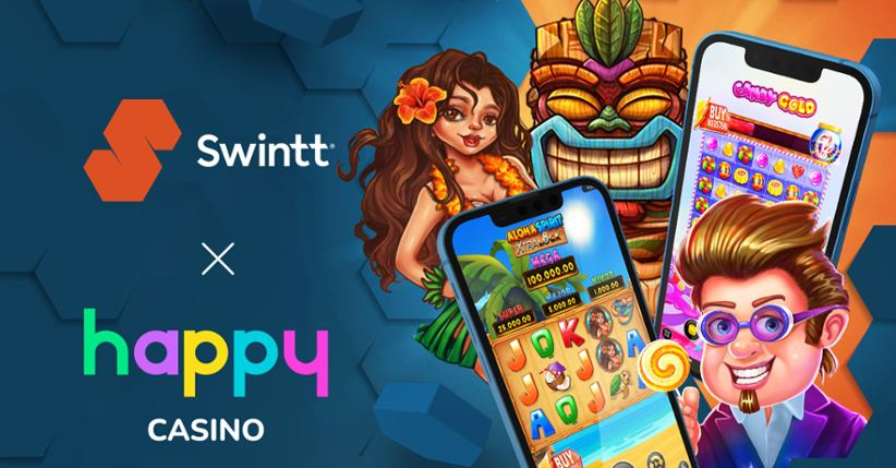SGA-approved HappyCasino is powered by Swintt.